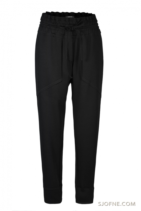 Czarne spodnie z kieszeniami black pants черные брюки Sjofne.com